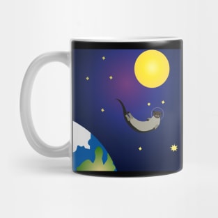 Otter Space Astronaut Floating Mug